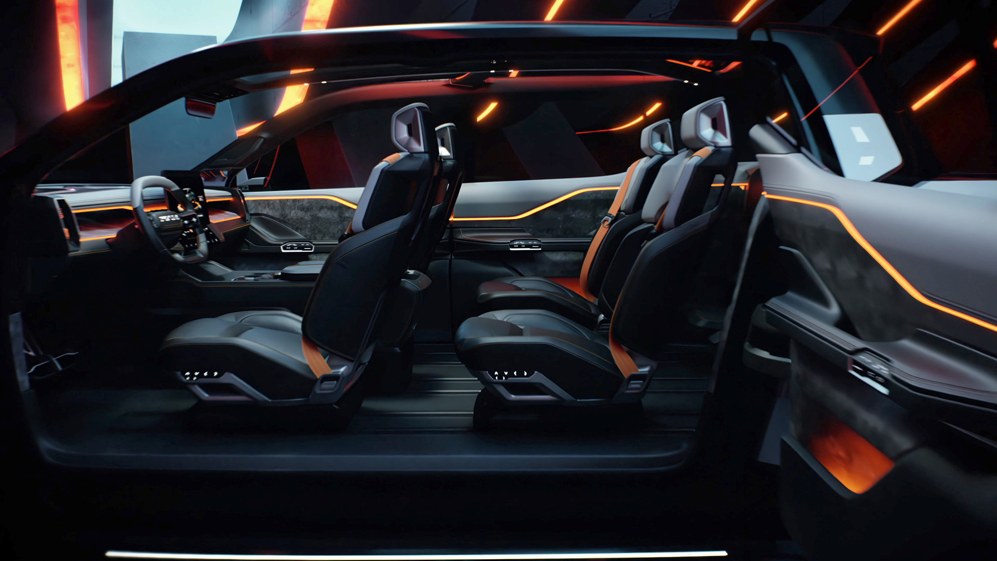 Ram 1500 Revolution concept - side interior view (doors open)