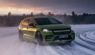 Skoda EV drift - front