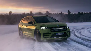 Skoda EV drift - front