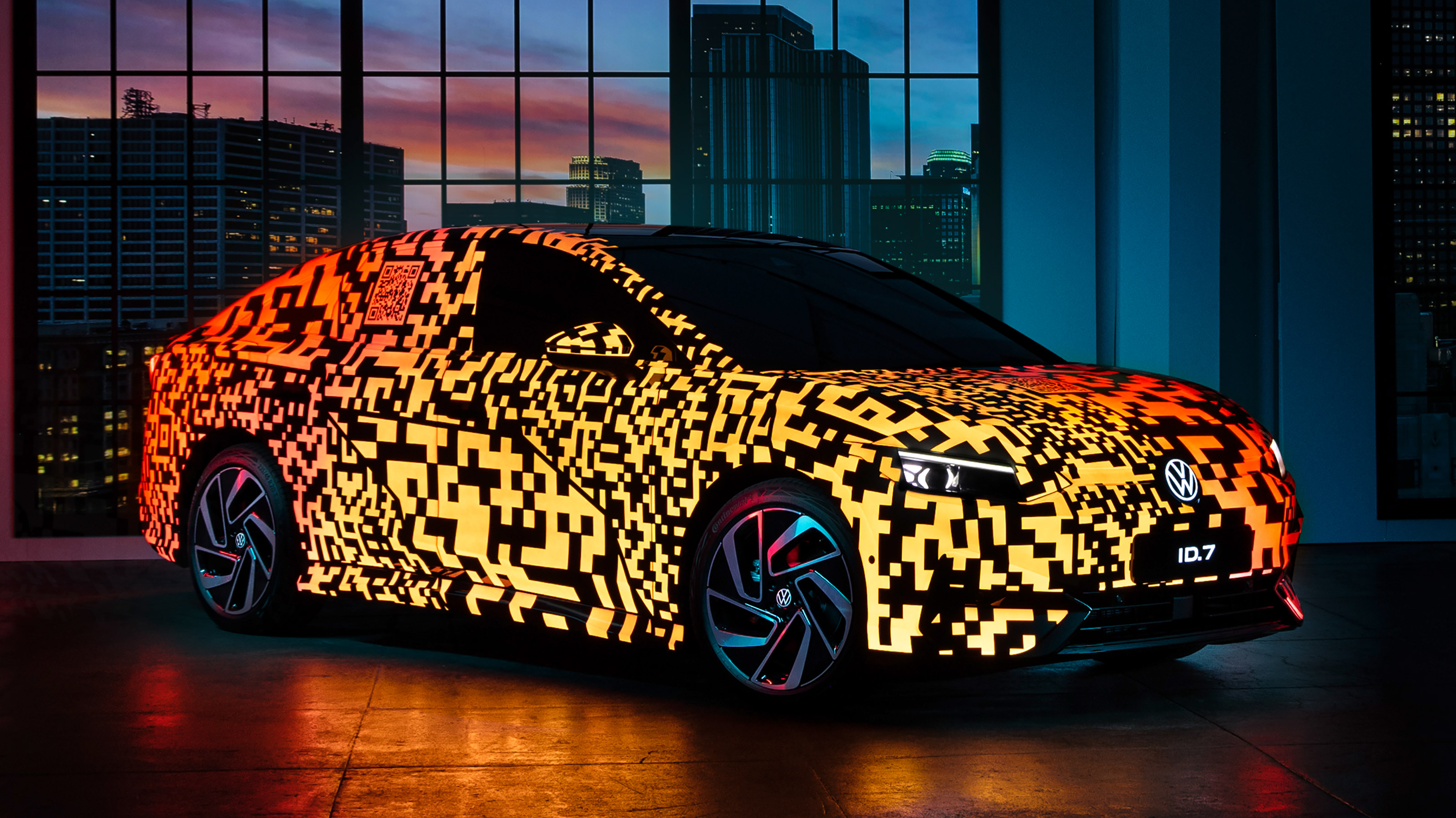 Volkswagen ID7 camouflage - front/side