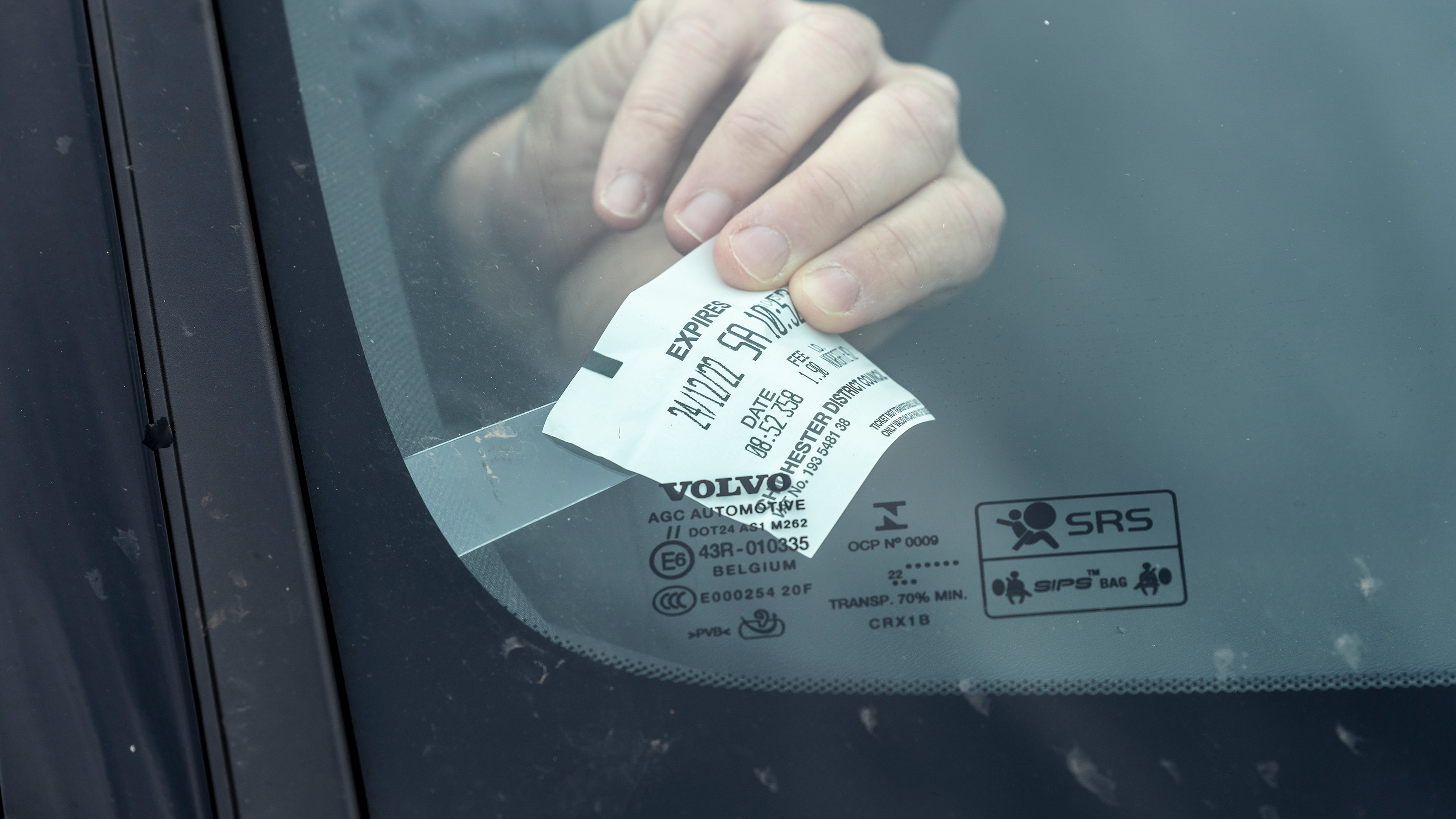 Volvo XC40 Recharge Plus long termer - first report ticket holder