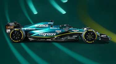Aston Martin 2023 F1 car - side