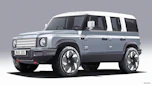 Ineos small electric SUV (watermarked) - front