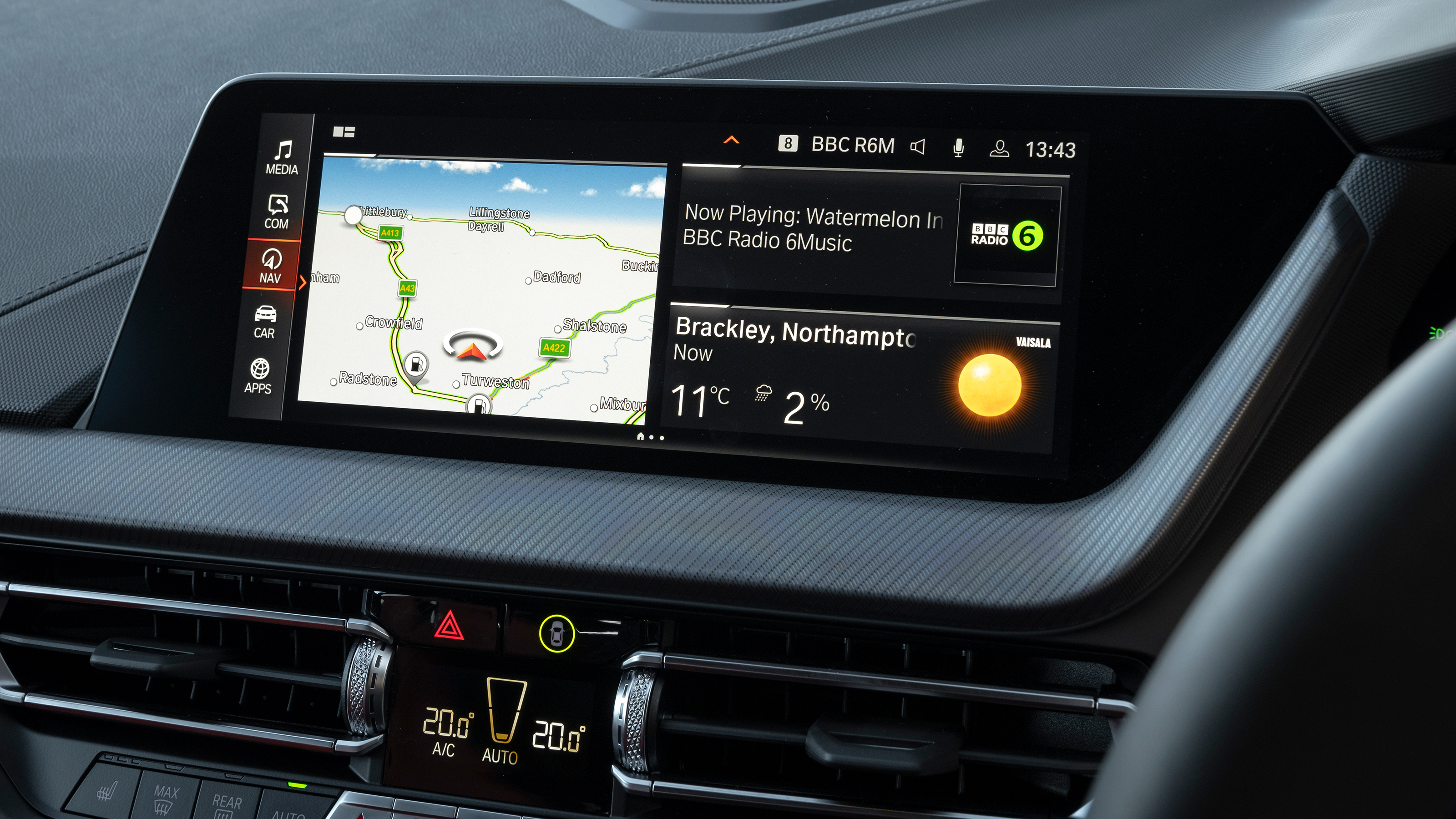BMW M135i - infotainment screen