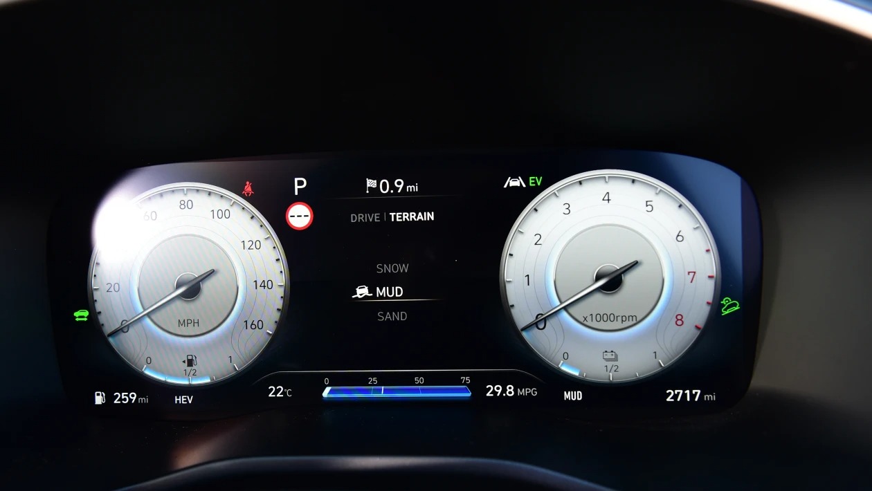 Used Hyundai Santa Fe Mk4 - dials