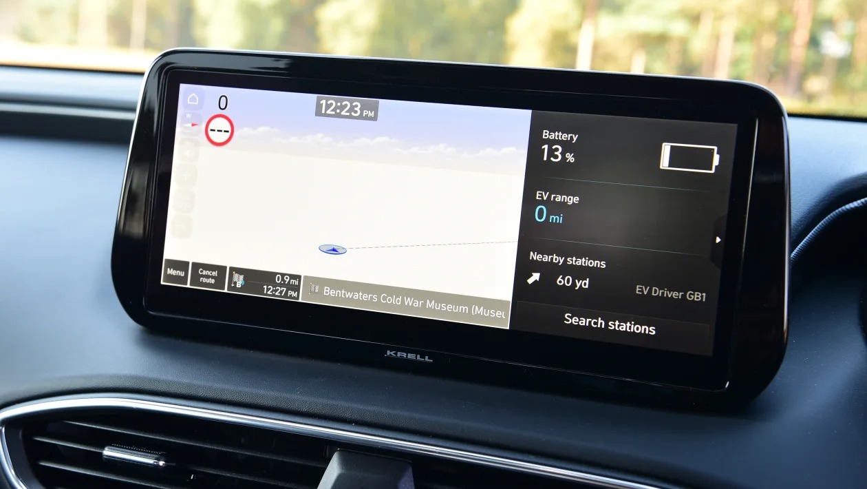 Used Hyundai Santa Fe Mk4 - infotainment