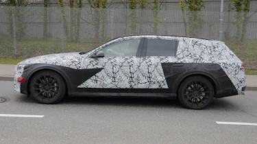 2023 Mercedes E-Class All-Terrain (camouflaged) - side tracking