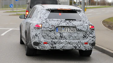 2023 Mercedes E-Class All-Terrain (camouflaged) - rear tracking
