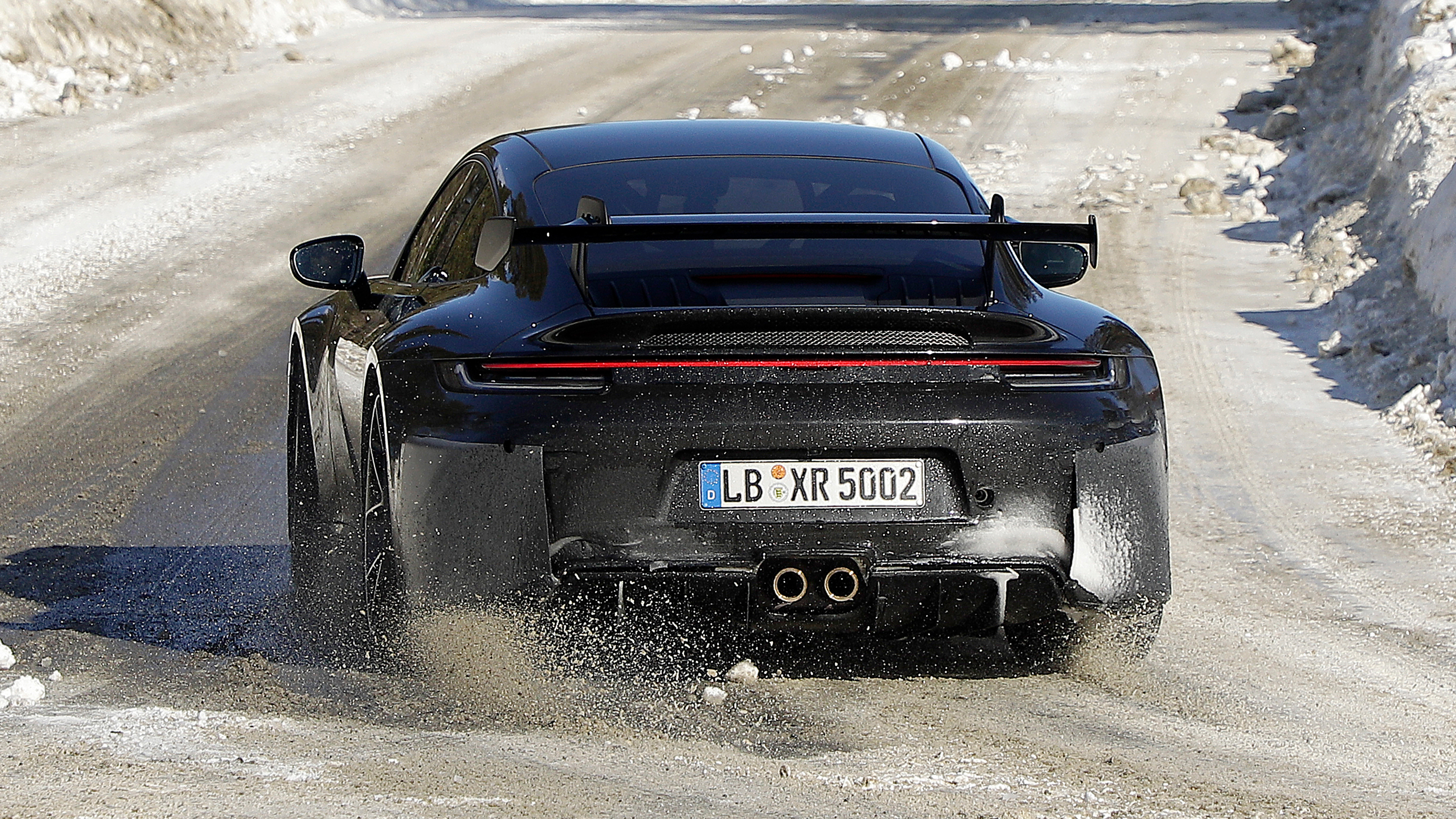 2023 Porsche 911 GT3 facelift (camouflaged) - rear