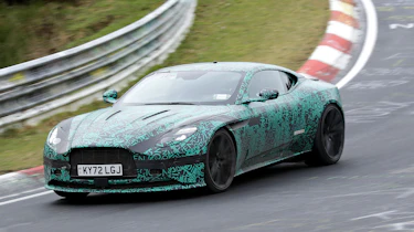 Aston Martin DB12 spy shots Nurburgring