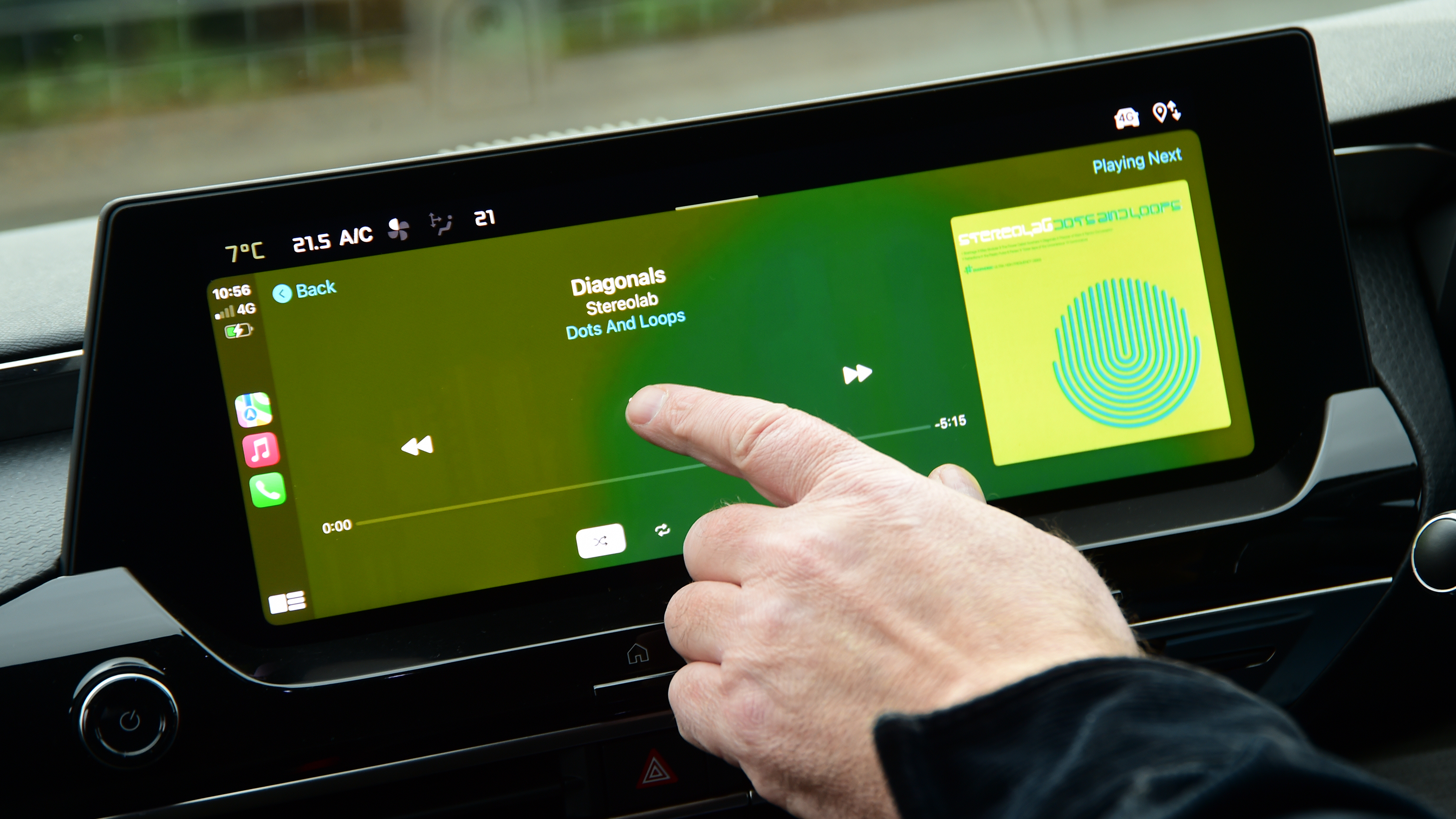 Citroen C5 X Shine long-termer - infotainment screen (music)