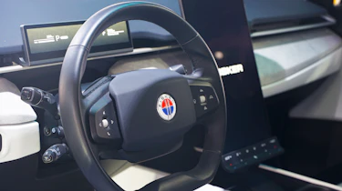 Fisker Ocean at 2022 Goodwood Festival of Speed - steering wheel