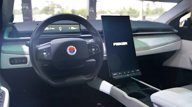 Fisker Ocean at 2022 Goodwood Festival of Speed - interior