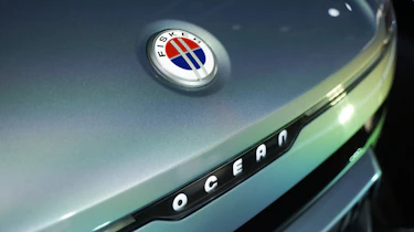 Fisker Ocean at 2022 Goodwood Festival of Speed - front badge