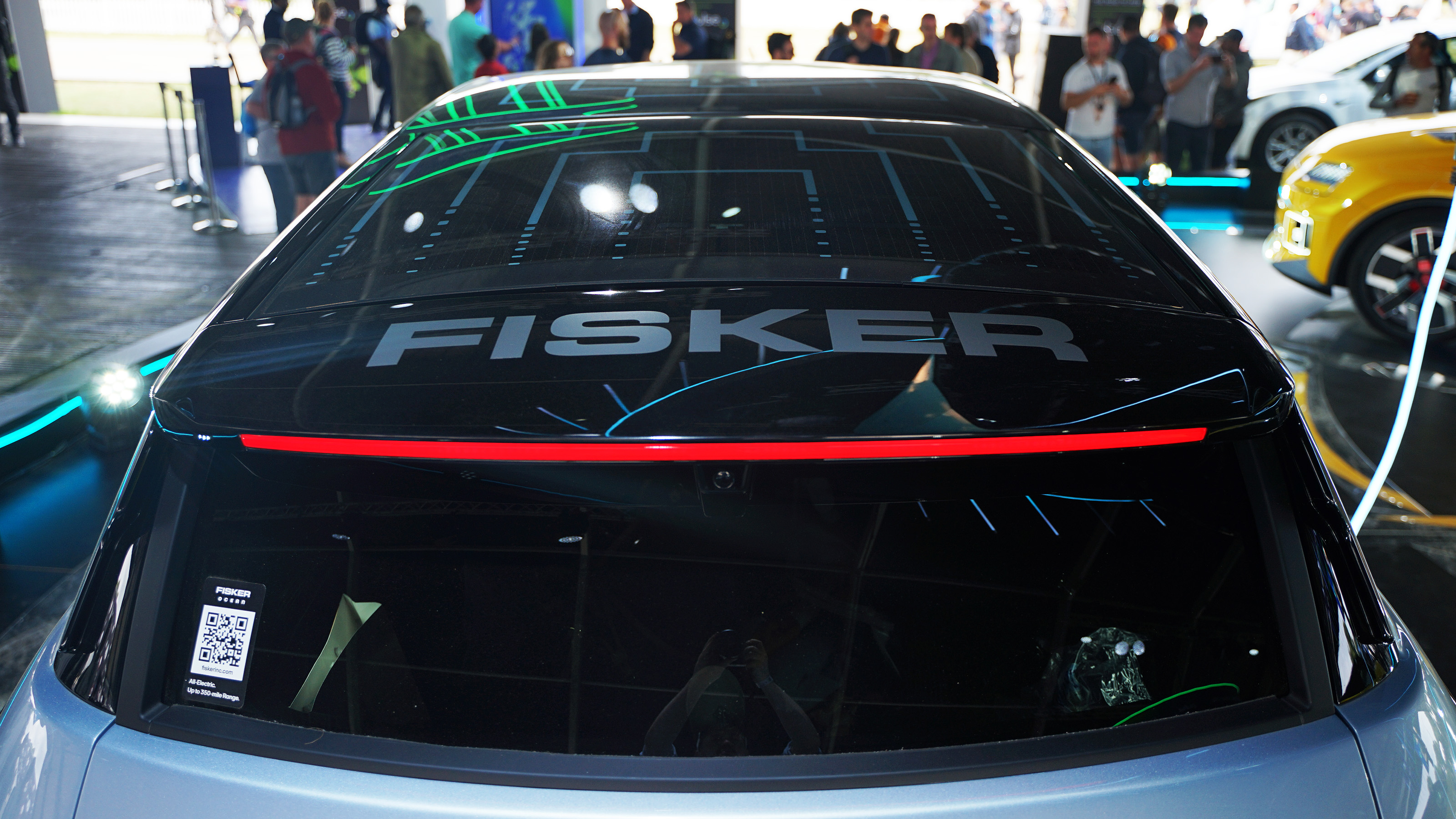 Fisker Ocean at 2022 Goodwood Festival of Speed - solar roof