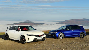 Honda Civic Type R and Volkswagen Golf R 20 Years - front static