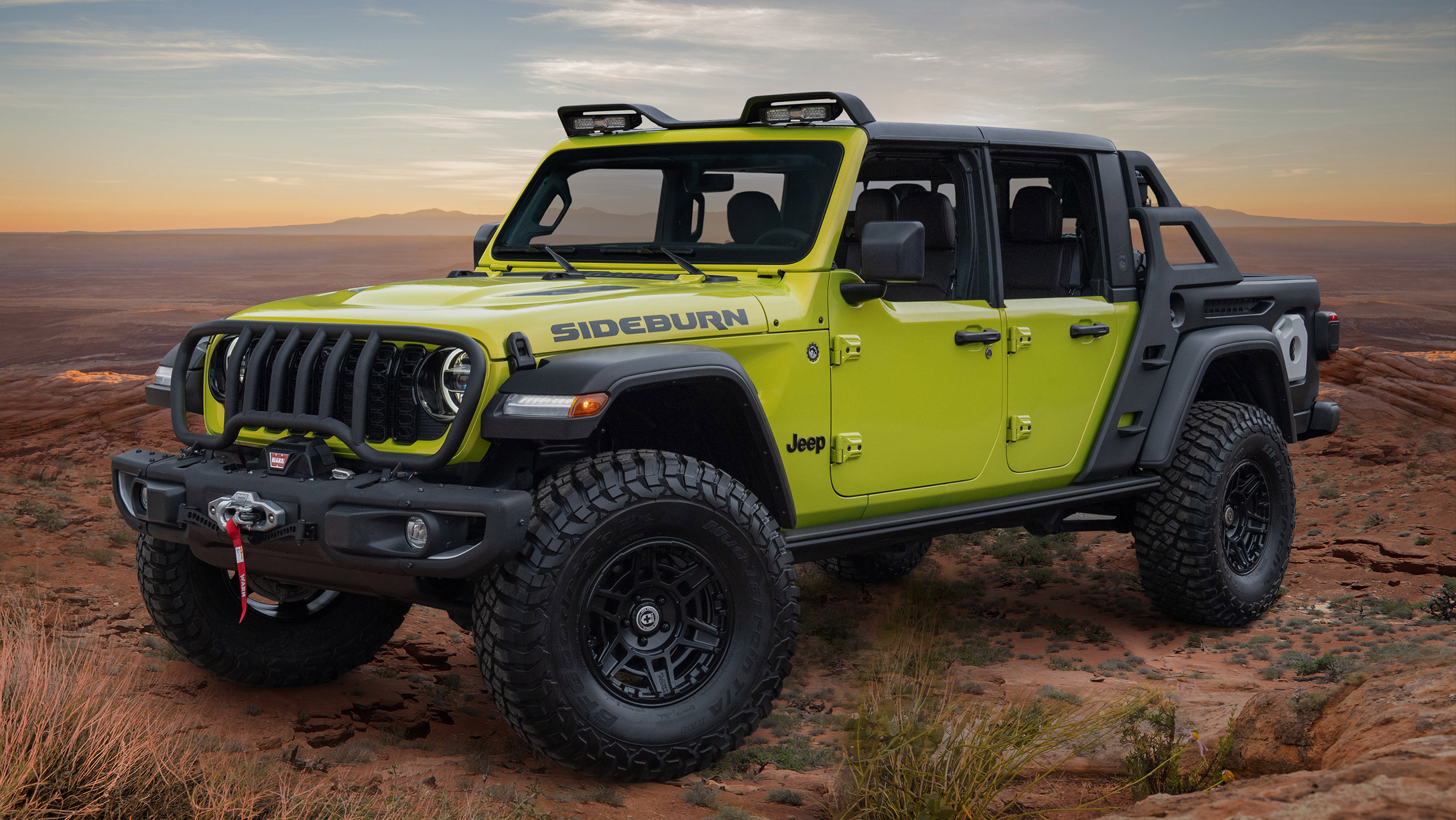Jeep Gladiator Rubicon Sideburn Concept - front