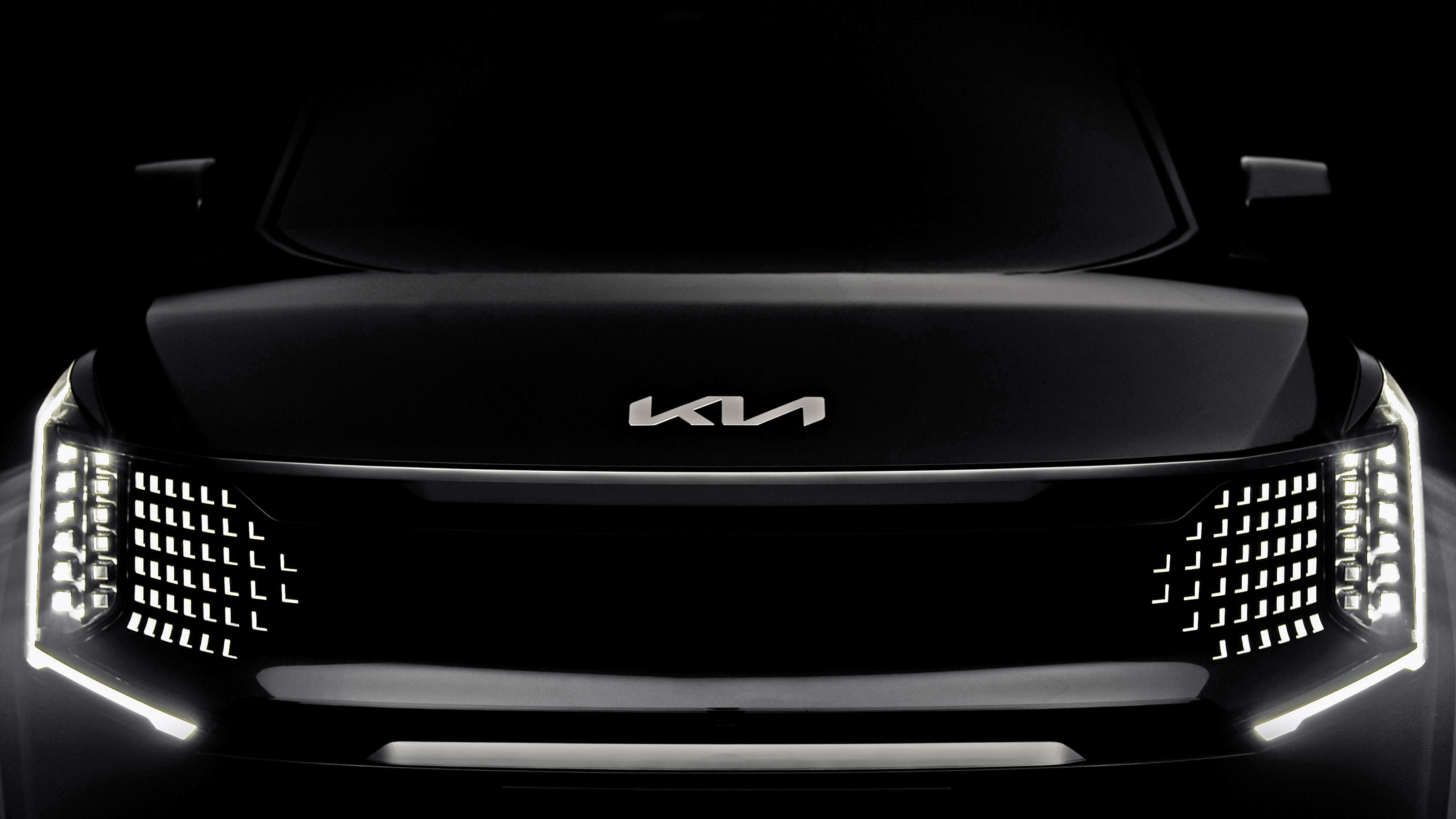 Kia EV9 teaser image grille