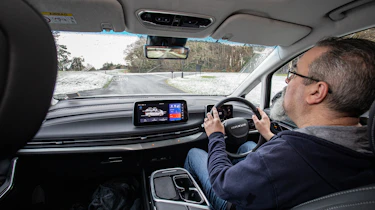 Maxus Mifa 9 - Dean Gibson driving (over-shoulder view)