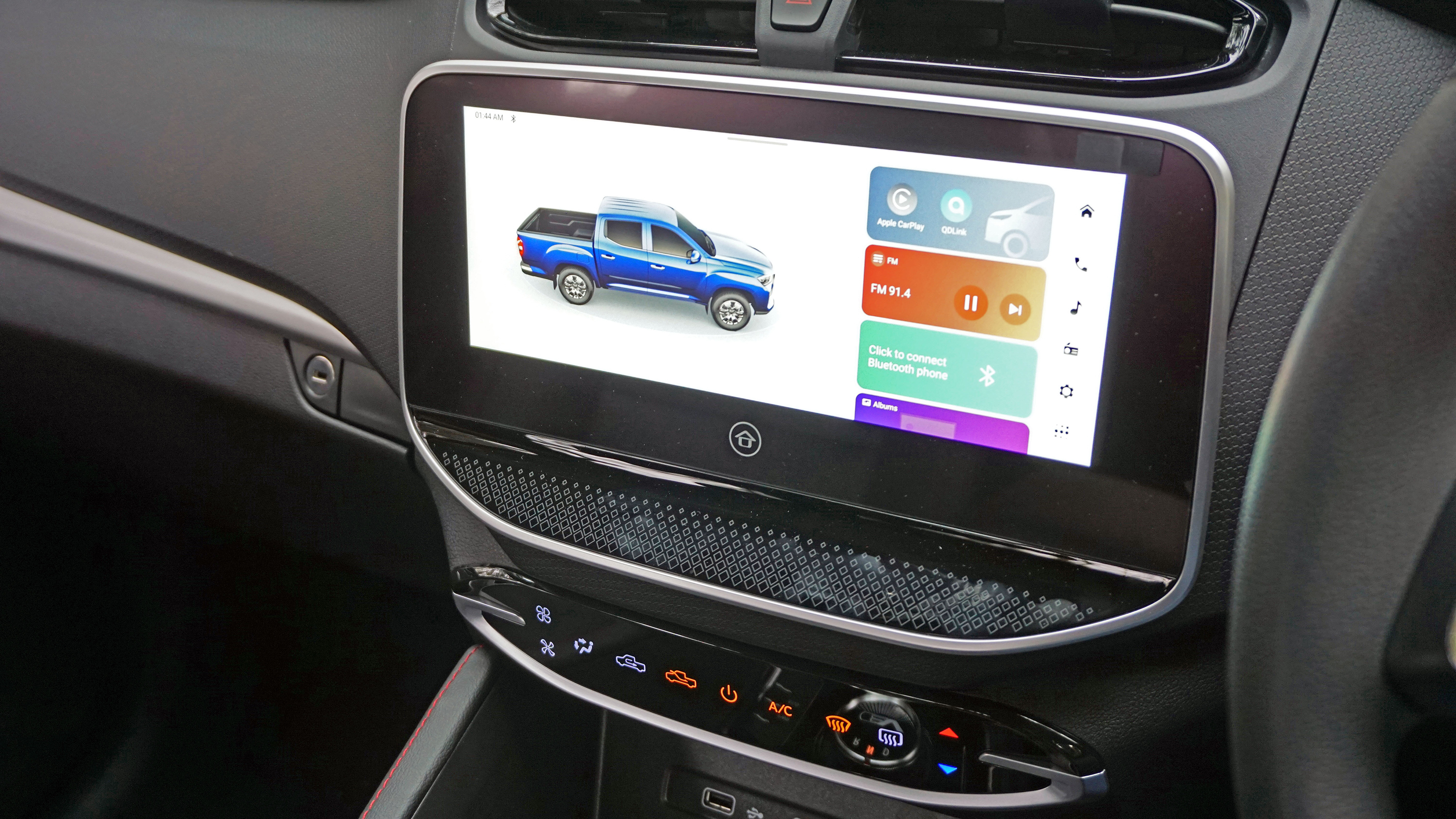 Maxus T90EV - infotainment screen (homescreen)
