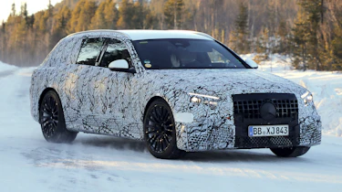 Mercedes E-Class AMG estate (camouflaged) - front angle