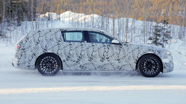 Mercedes E-Class AMG estate (camouflaged) - side