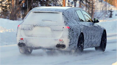 Mercedes E-Class AMG estate (camouflaged) - rear