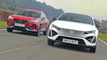 Cupra Formentor and Peugeot 408 - front tracking