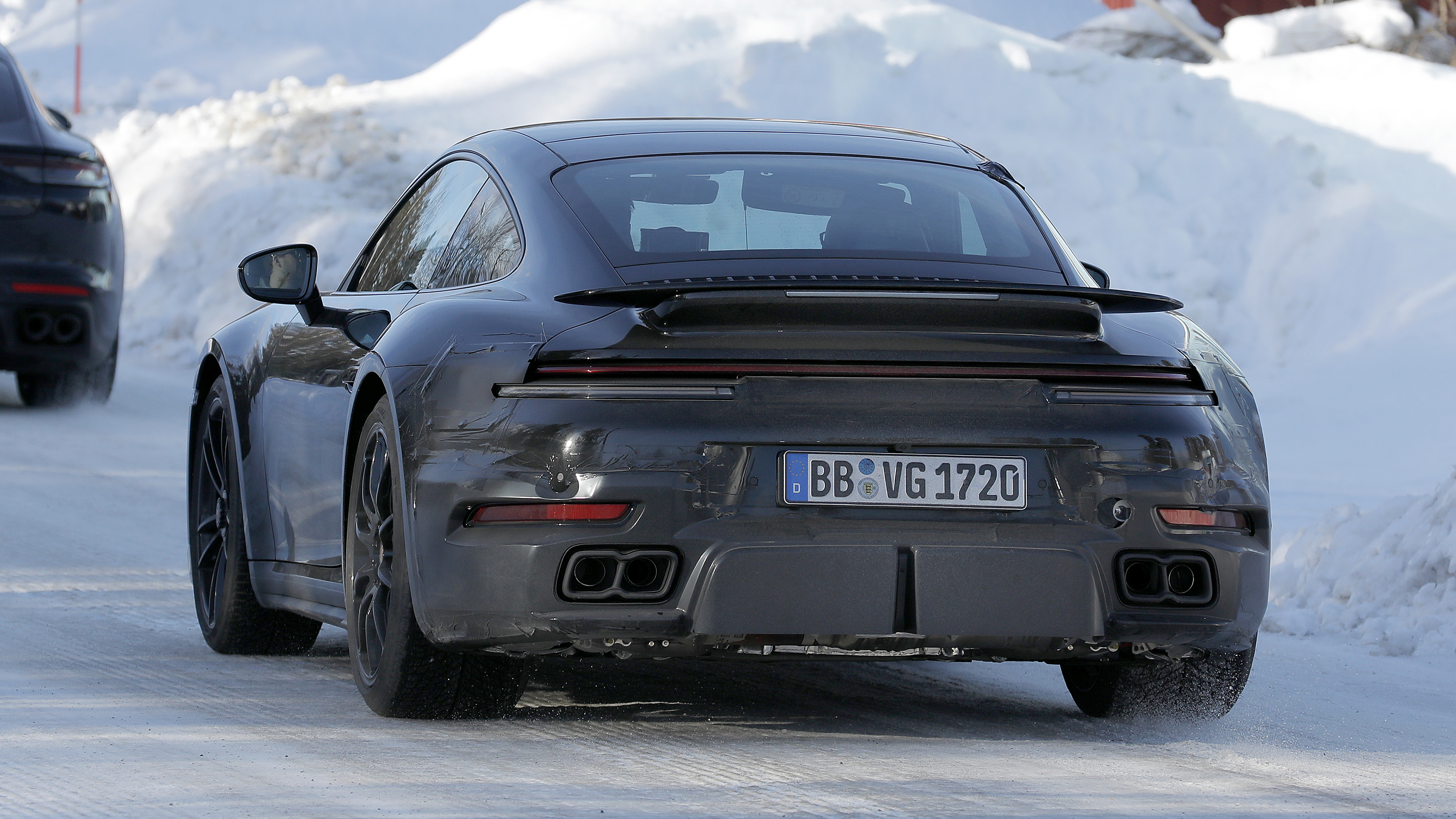 Porsche 911 Turbo S  992.2  facelift (camouflaged) - rear