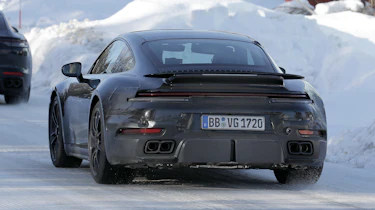 Porsche 911 Turbo S 992.2 facelift (camouflaged) - rear