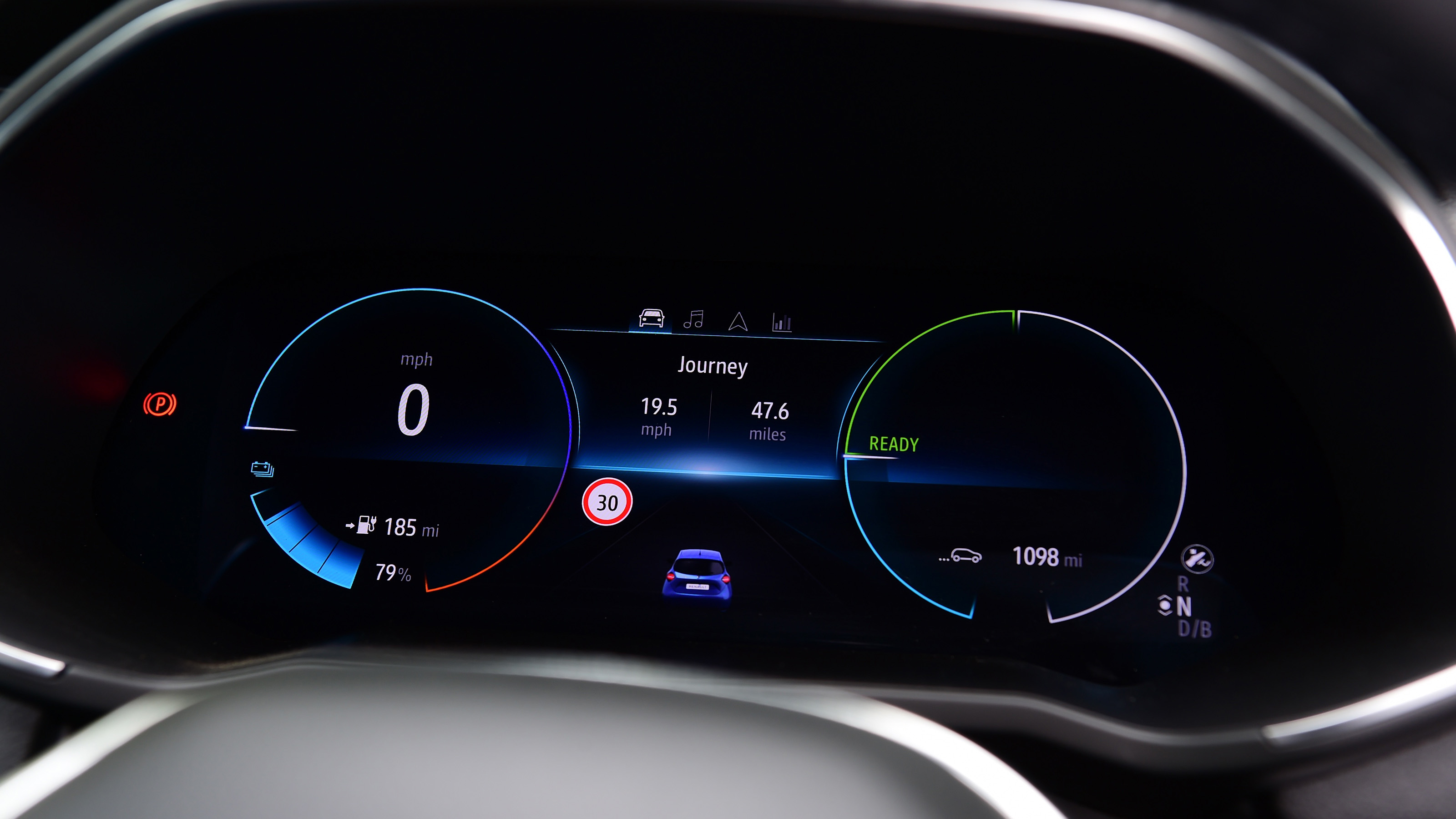 Renault ZOE - digital driver's display