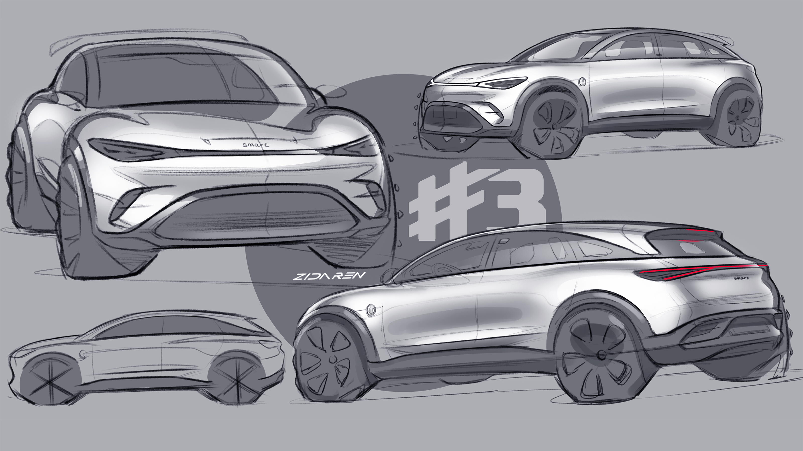 Smart #3 official design renders