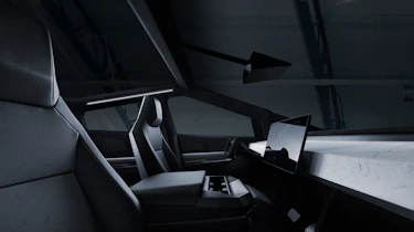 Tesla Cybertruck - front seats