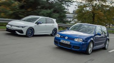 Volkswagen Golf R32 and Volkswagen Golf R 20 Years - front