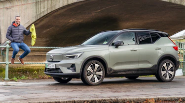Richard Ingram and Volvo XC40 by river