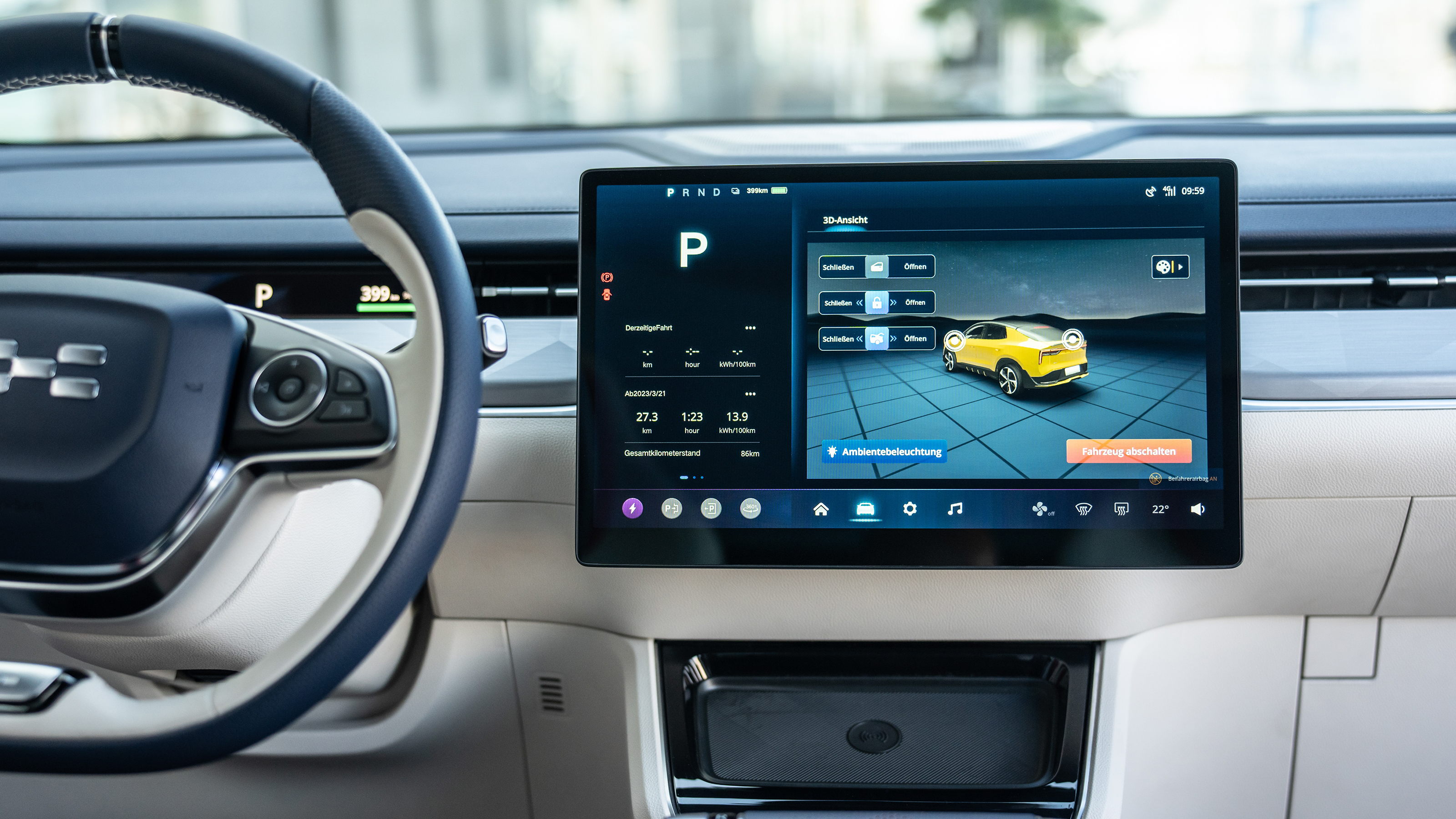 Aiways U6 - infotainment screen