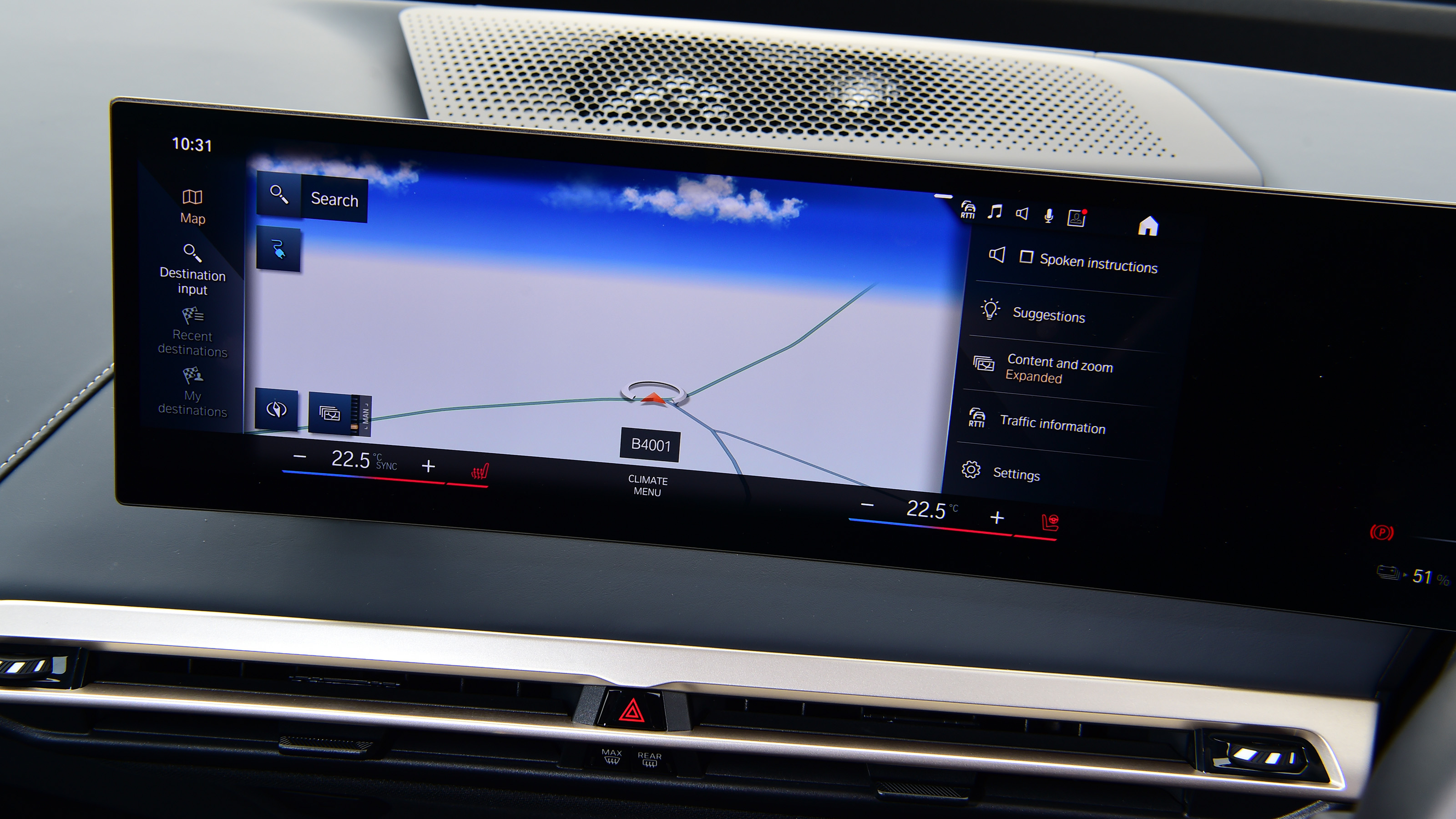 BMW iX - sat-nav