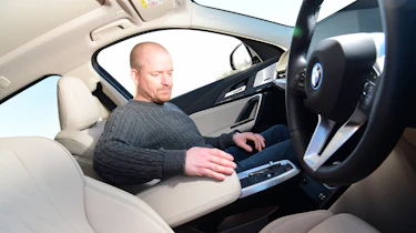 BMW iX1 - Alex Ingram in passenger seat