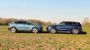 Volvo C40 and BMW iX1 - face-to-face static