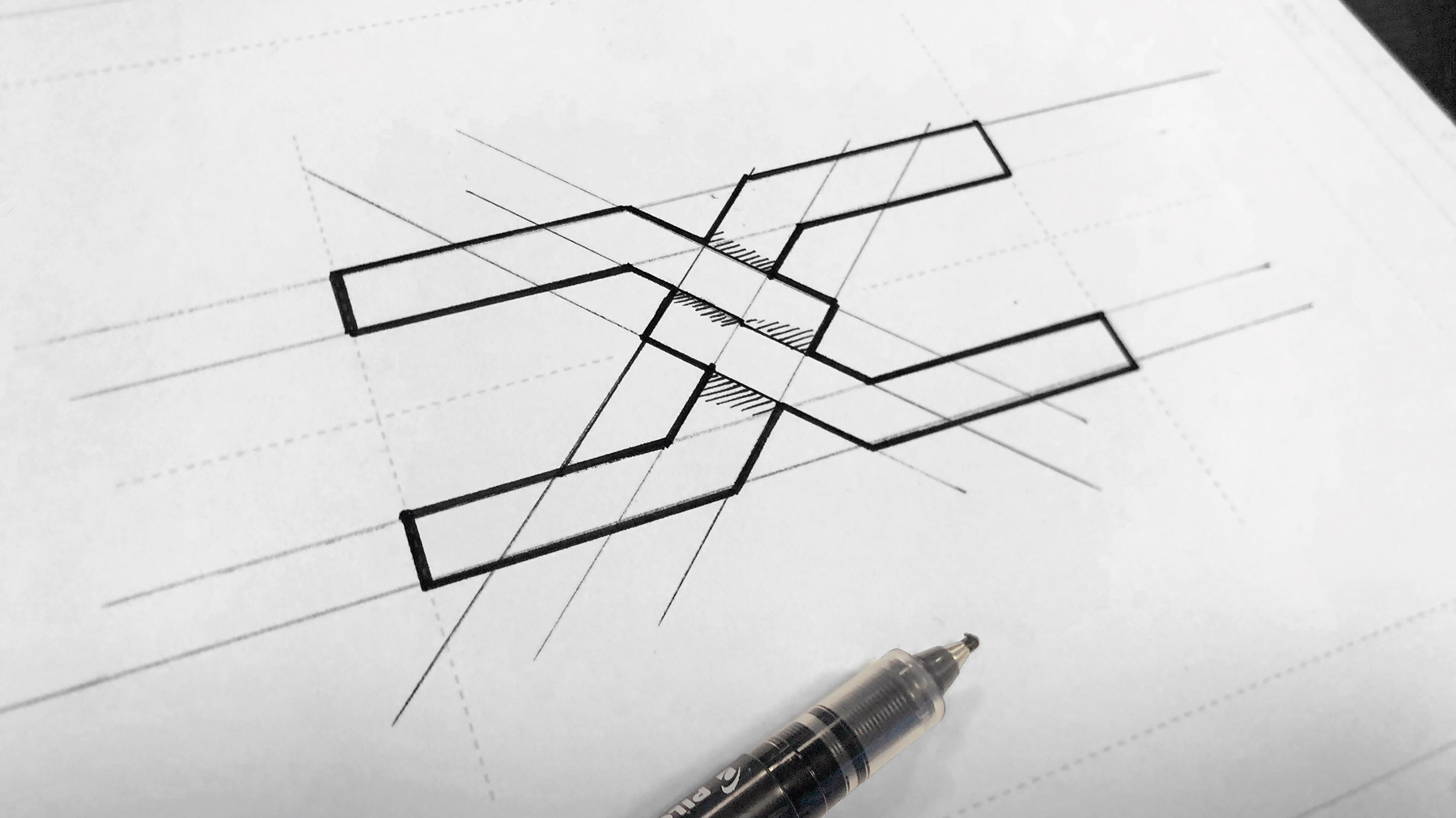 Dacia logo sketch