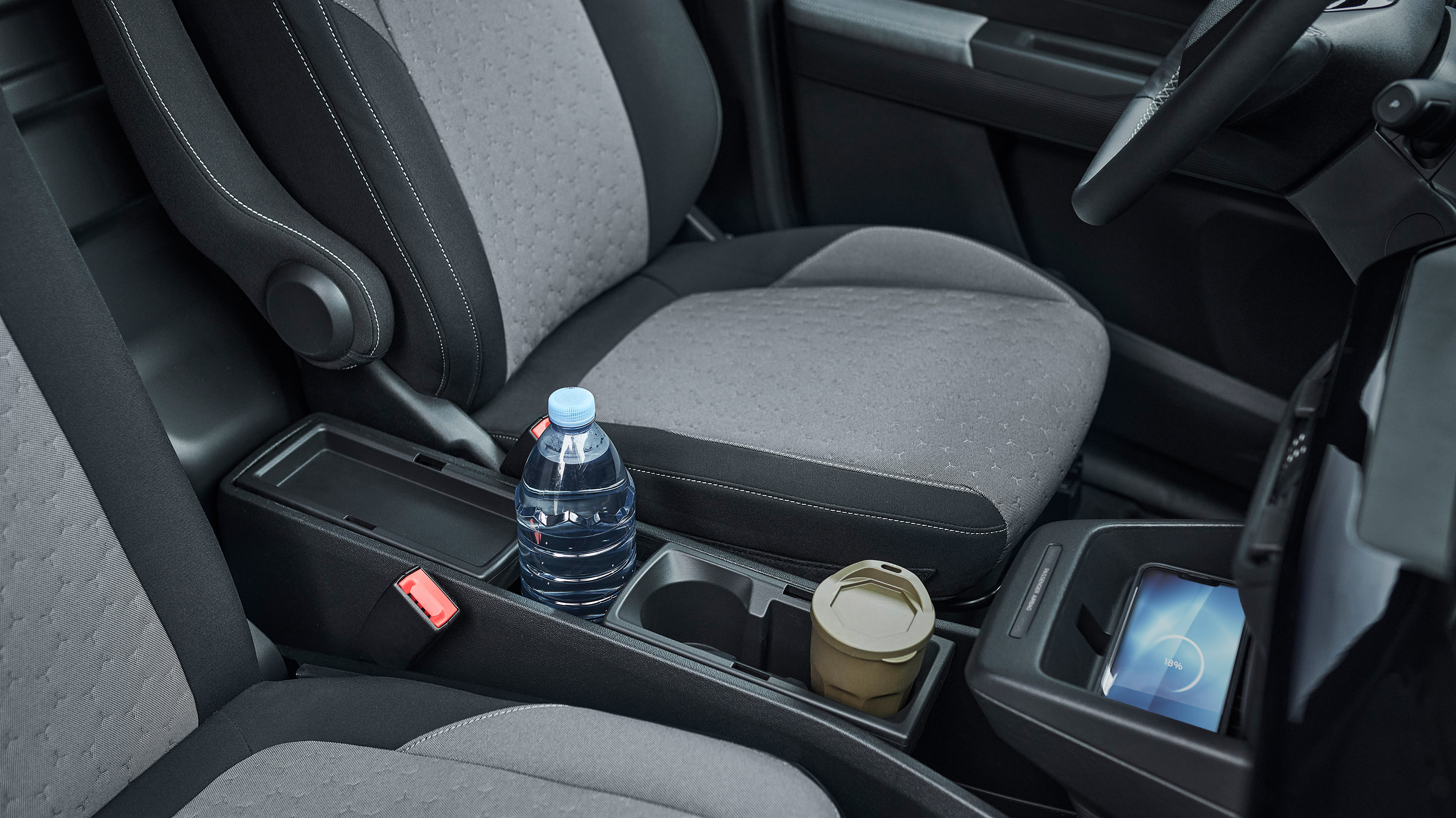 Ford E-Transit Courier - cup holders