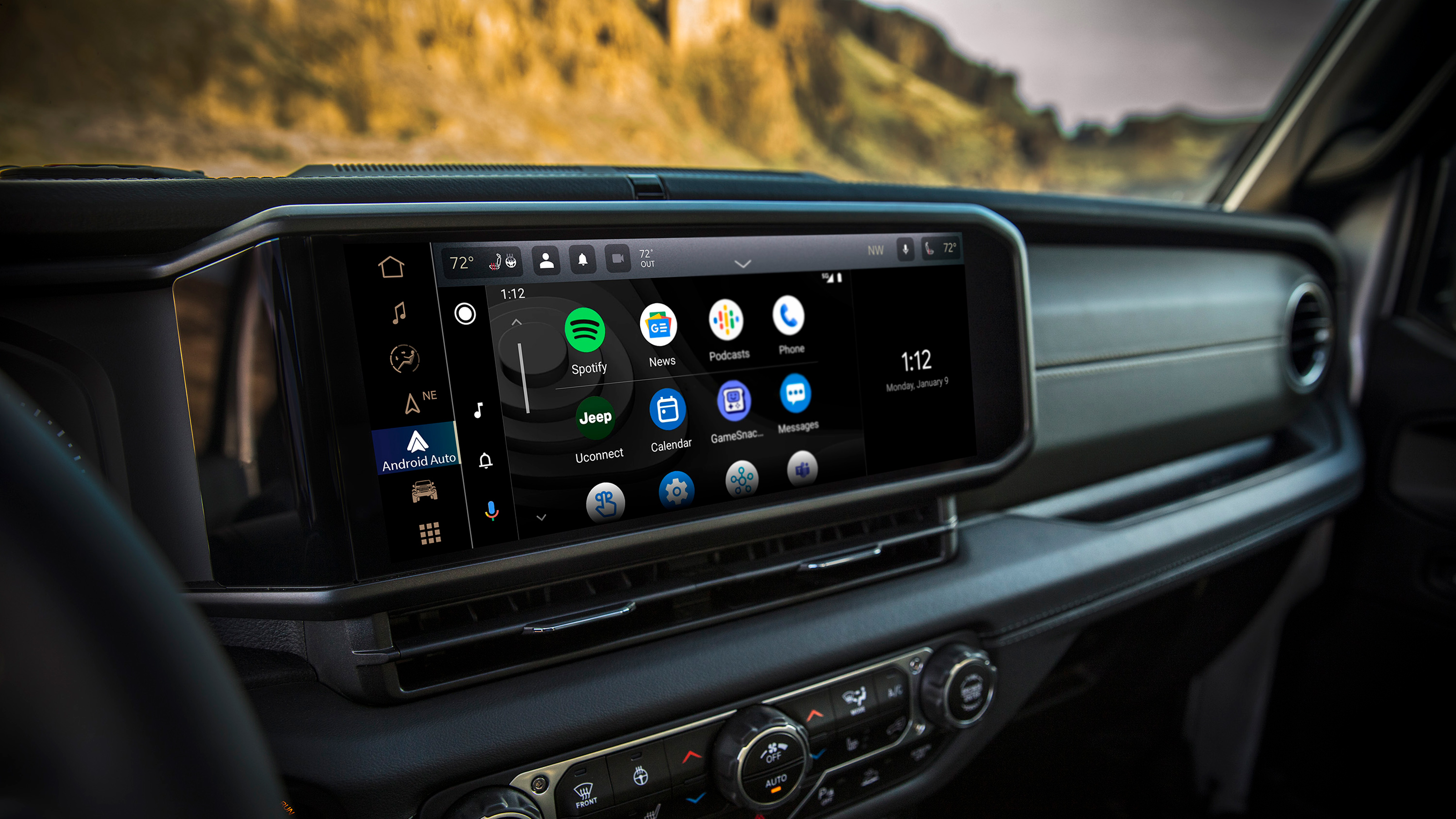 Jeep Wrangler facelift - screens