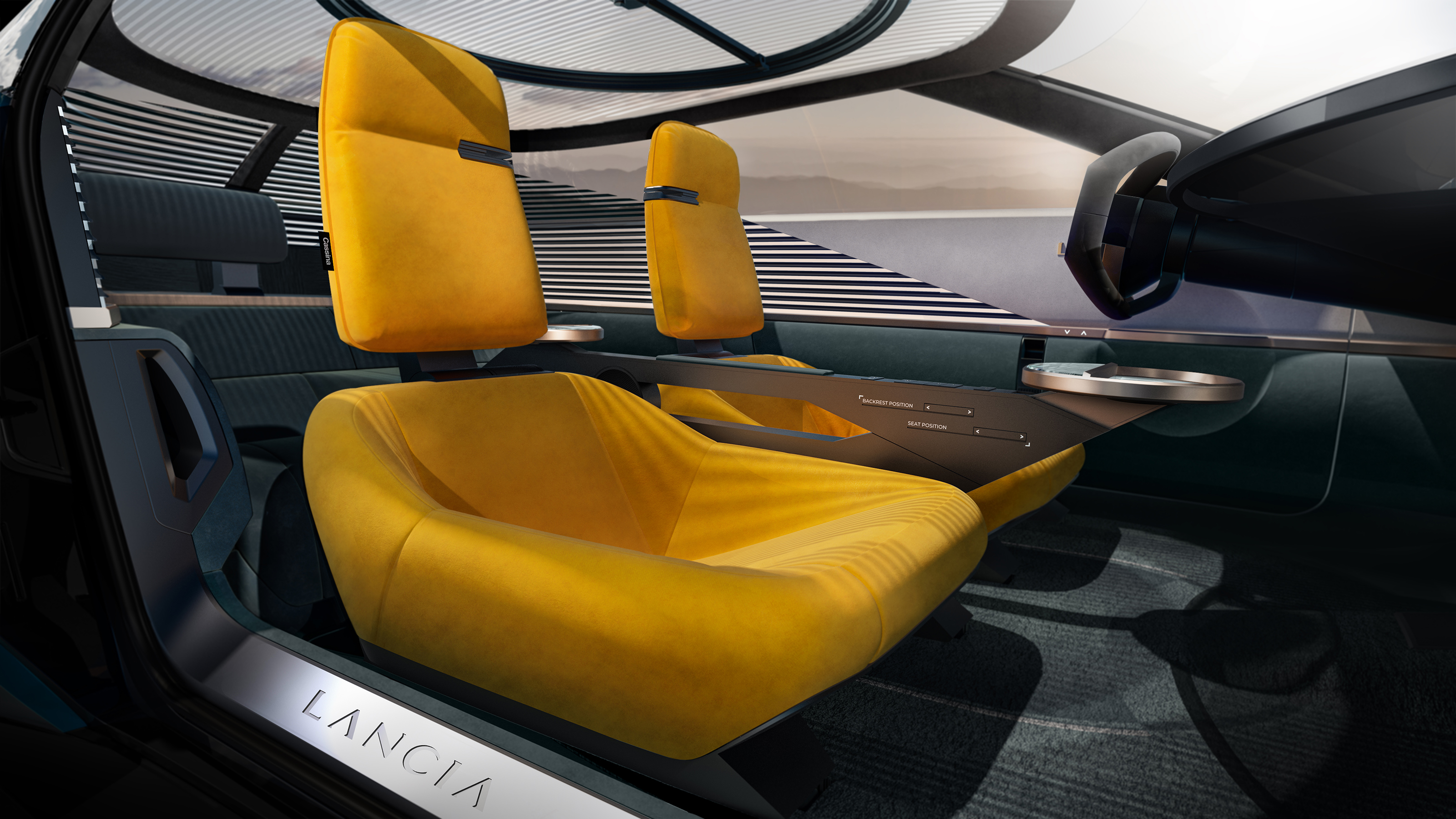 Lancia Pu+Ra HPE concept car cabin