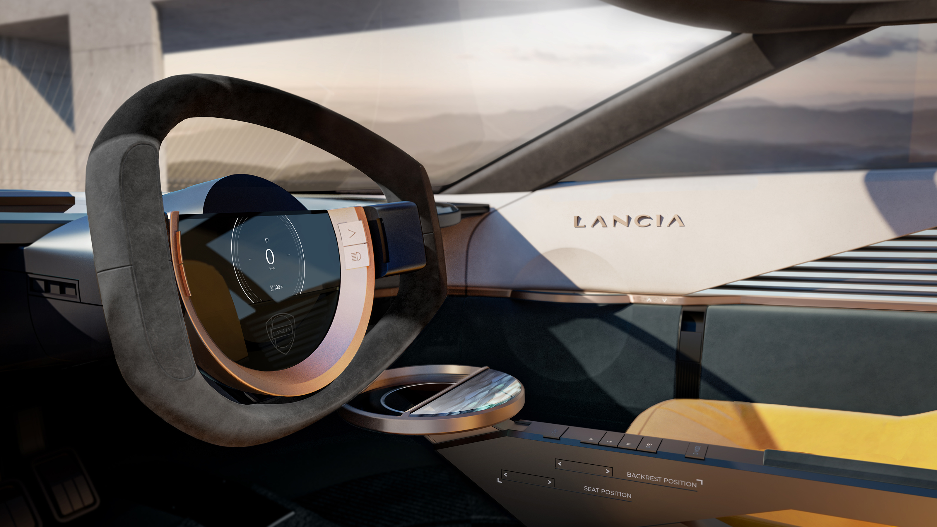 Lancia Pu+Ra HPE concept car cabin