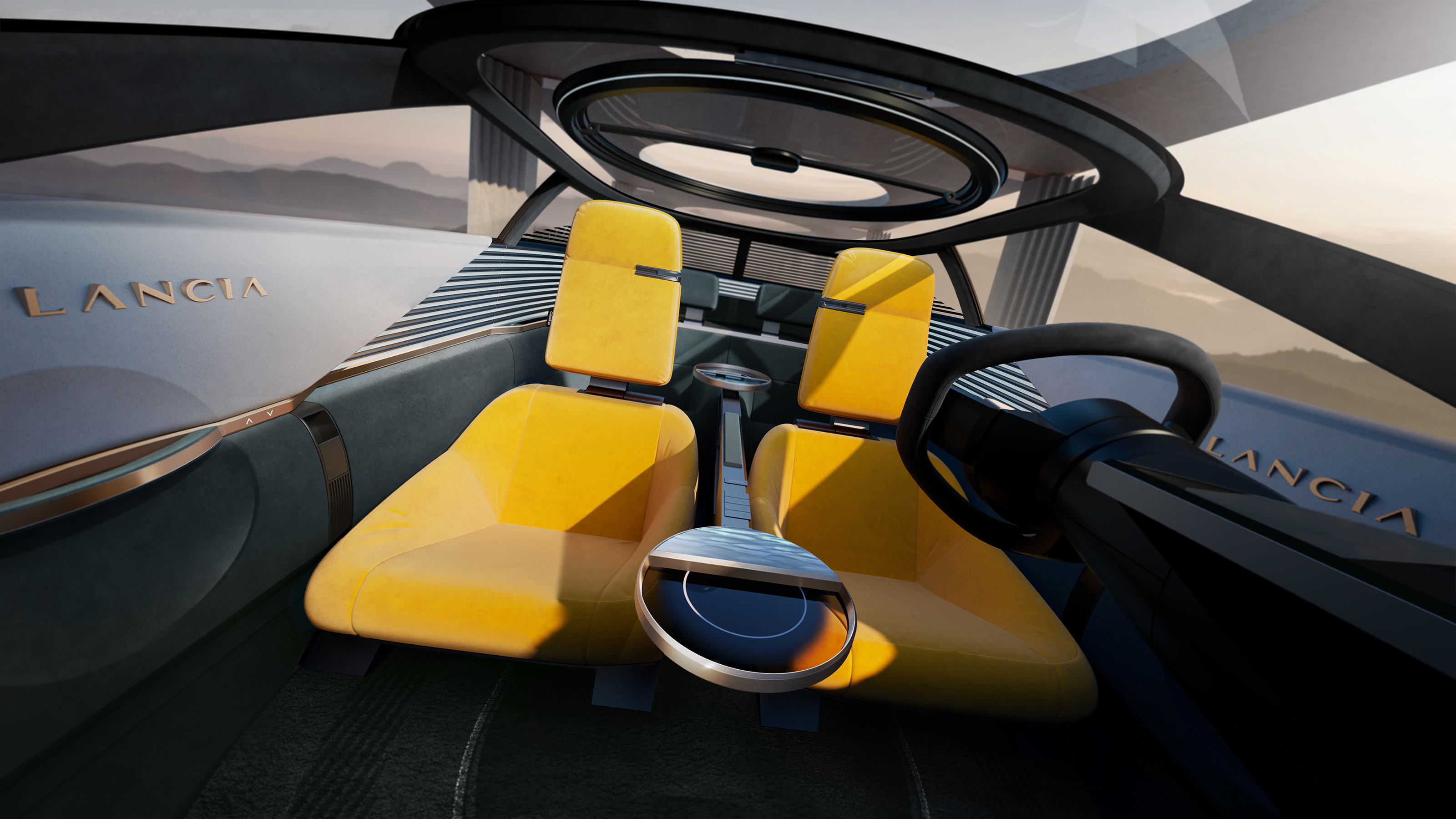 Lancia Pu+Ra HPE concept car interior