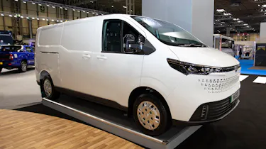 Maxus eDeliver 7 on static show stand
