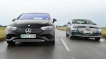 Mercedes EQE and Genesis Electrified G80 - front tracking