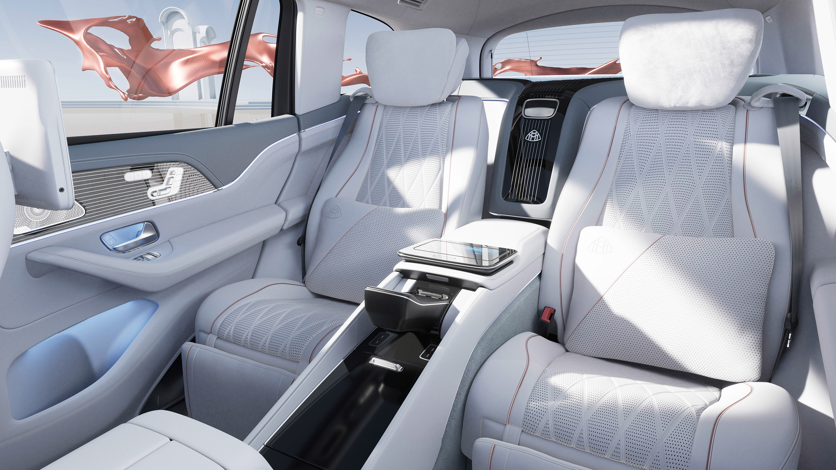 Mercedes GLS facelift - rear seats