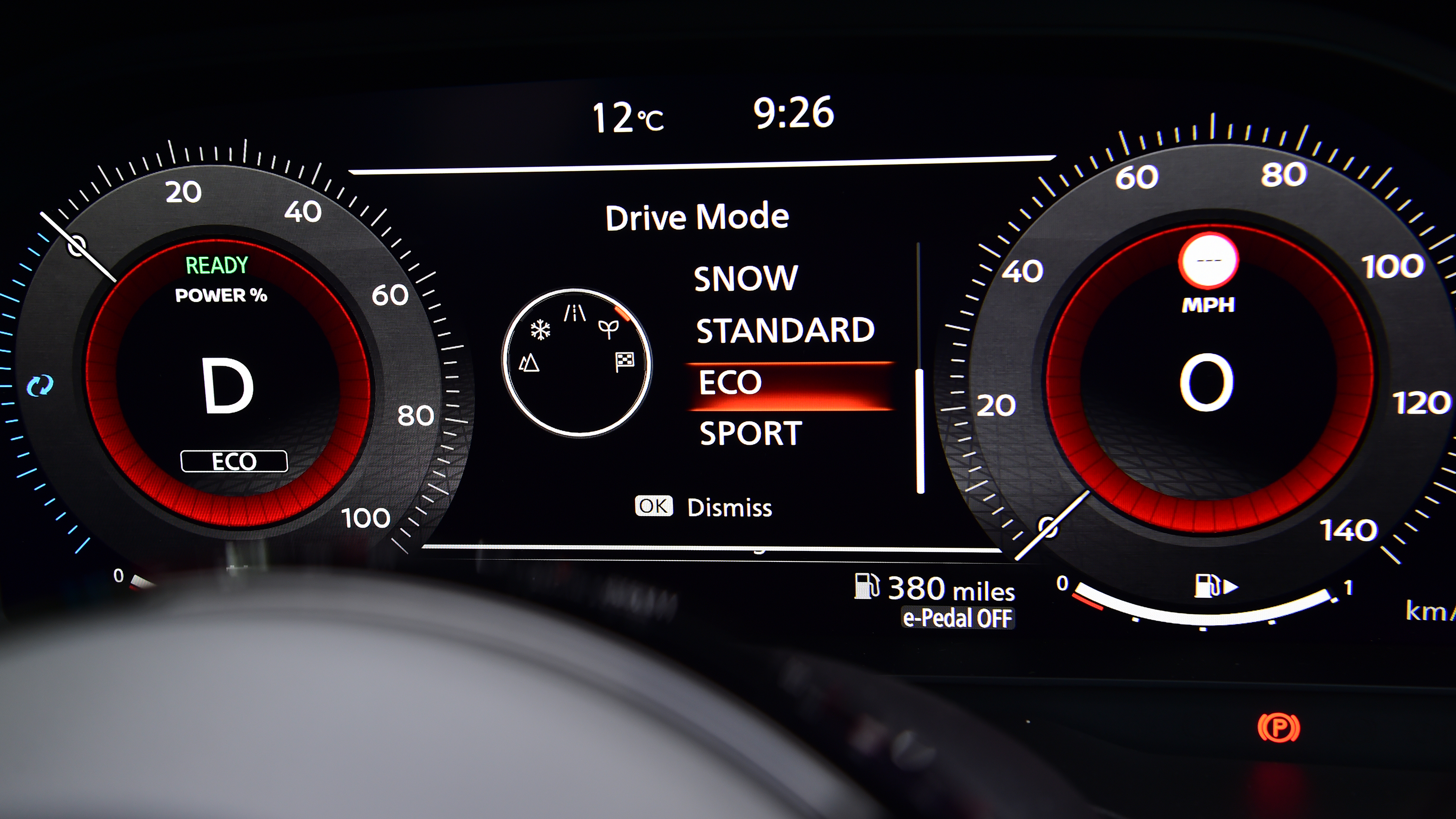 Nissan X-Trail - dashboard screen