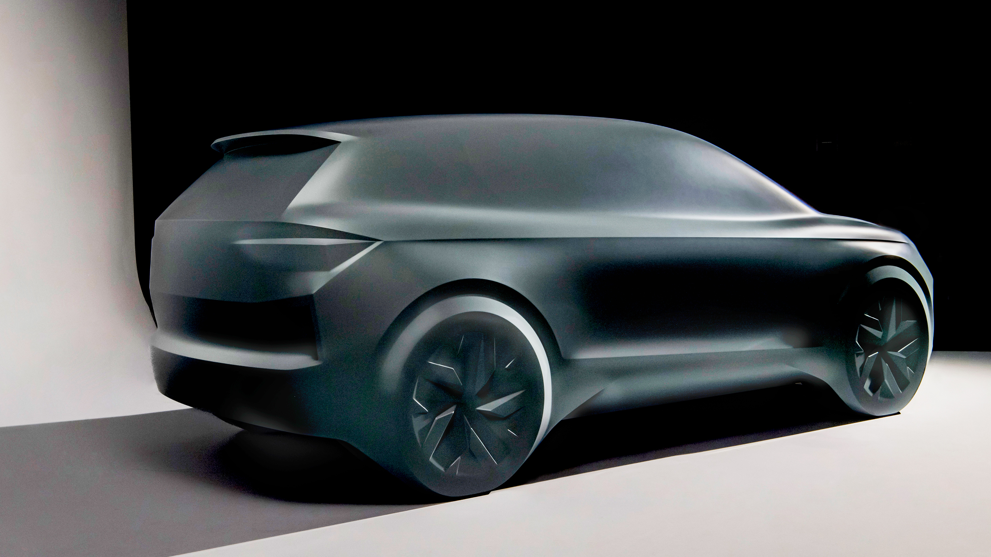 Skoda Elroq electric SUV sculpture rear